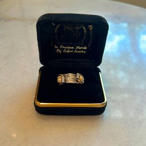 Two-Tone 2 Knot Ring-Elephant Hair by Safari Jewelry